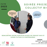 Affiche Soirée Projets Collectifs bio